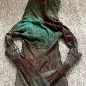 Wildhorse Apparel fleece green brown hoodie XS S